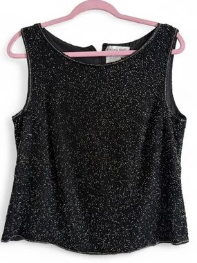 Beaded silk top